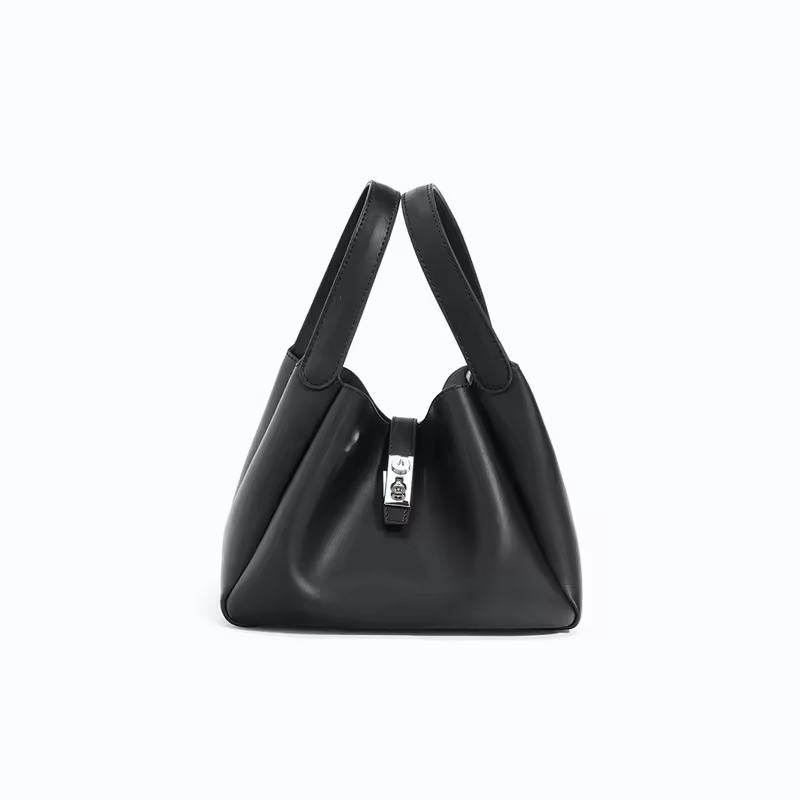 Fashion Ladies High-end Genuine Leather Bags Bucket Shoulder Hand Bag for Women