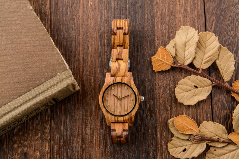 Wood Watch for Women, Mother's Day Gift, 5th Anniversary Gift, Personalized Birthday Gift for Mom, Anniversary Gift for Her